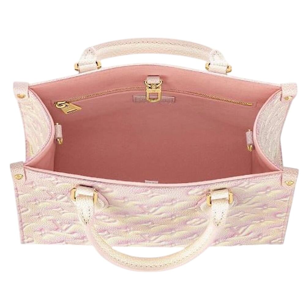 Louis Vuitton LV Onthego PM Stardust Pink Leather *NEW Full Inclusion - Picture 4 of 12